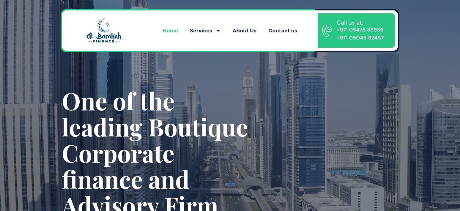 Al-Barakah Finance website